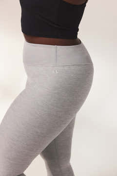 Ultimative Soft-Touch High-Waist Leggings – Hellgrau meliert