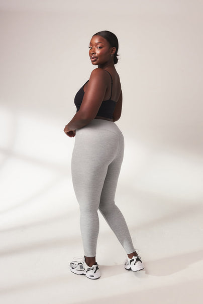 Ultimate Soft-Touch High-Waisted Leggings - Hellgraue Marl