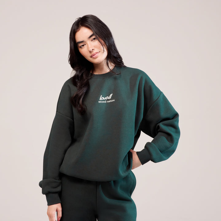 Bio Oversized Sweatshirt Landschaft - Kiefer