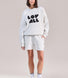 ALL SZN Organic Sweat Shorts - Light Grey Marl