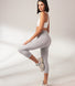 Cropped Leichte Leggings - Hellgraue