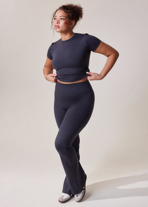 Curve Ultimate Everyday Flare Leggings - Vintage Navy