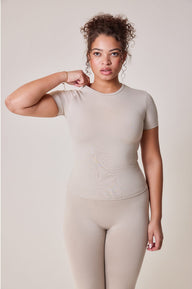 Curve Ultimate Everyday T-shirt - Oatmeal Beige