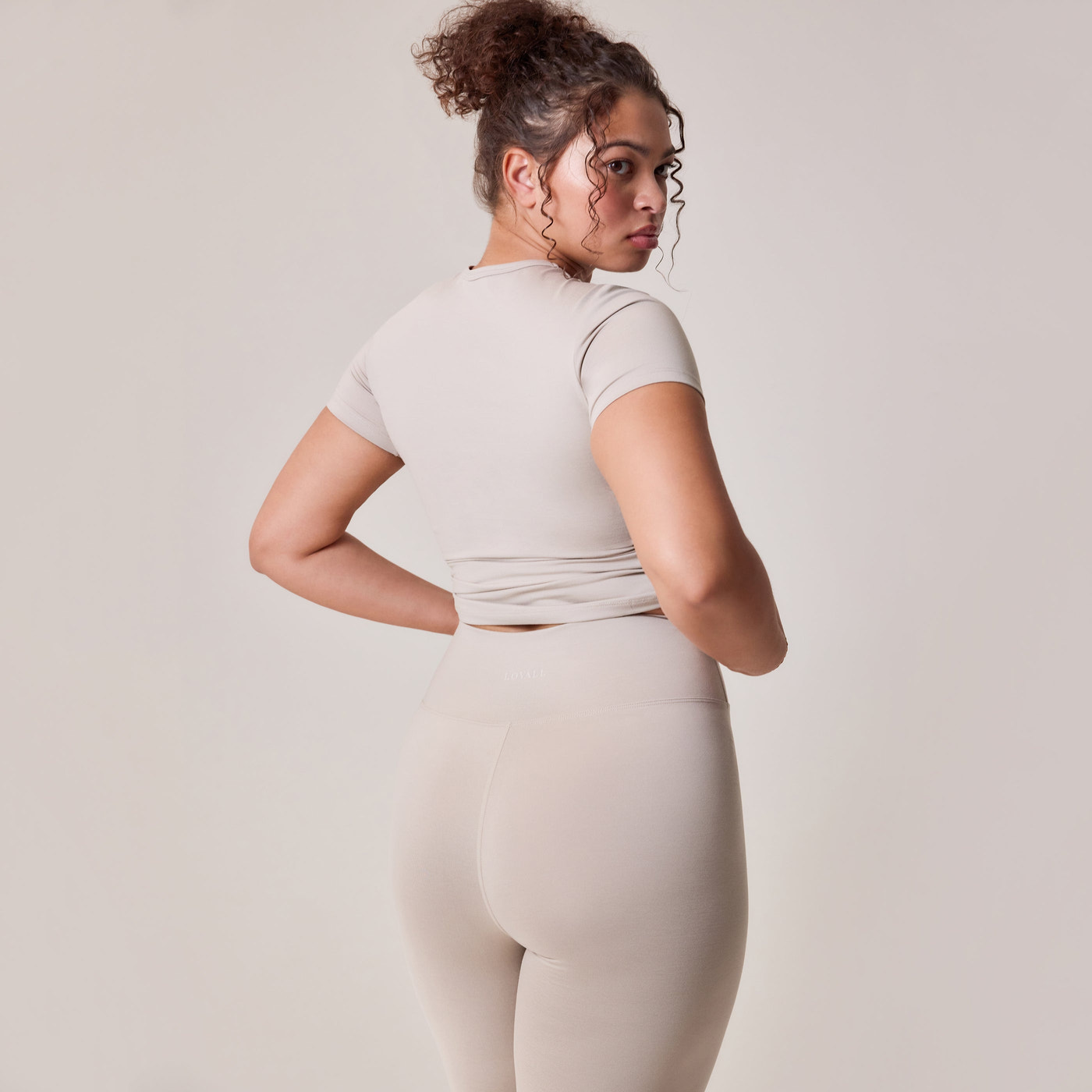 Alltägliche Ultimate Leggings Kurve - Haferbeige