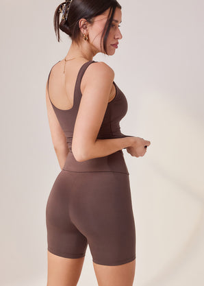 Lightweight Everyday 6 Inch Cycling Shorts - Espresso Brown