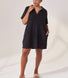Curve Lightweight Collared Knit Dress - Black