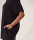Curve Lightweight Collared Knit Dress - Black
