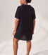 Curve Lightweight Collared Knit Dress - Black
