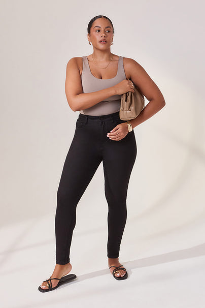 Lift & Shape Jeans - Schwarze