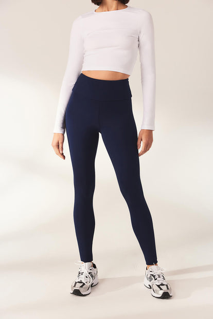 Everyday High Waisted Leggins Lightweight - Navy