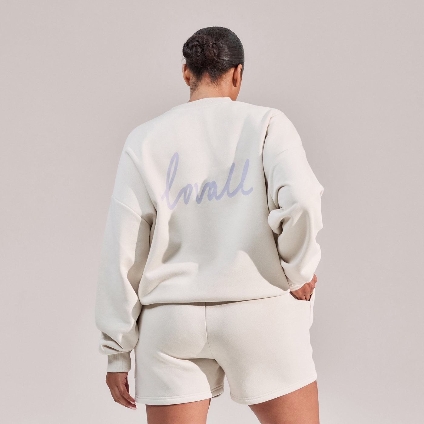 Curve ALL SZN Organic Sweat Shorts - Ecru