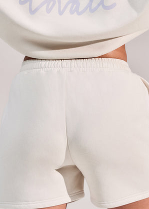 Curve ALL SZN Organic Sweat Shorts - Ecru
