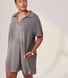Curve Lightweight Collared Knit Dress - Slate Green