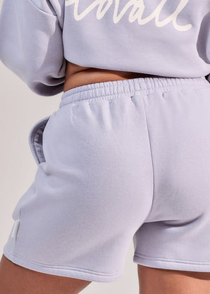 Curve ALL SZN Organic Sweat Shorts - Lilac Mist