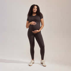 Umstandsleggings für jeden Tag – Black Coffee