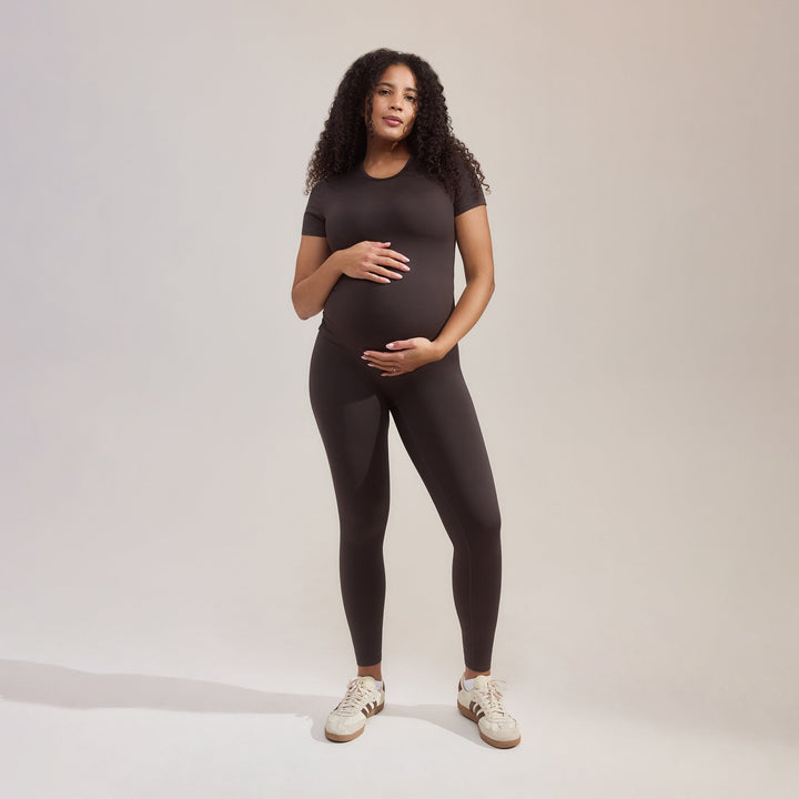 Umstandsleggings für jeden Tag – Black Coffee