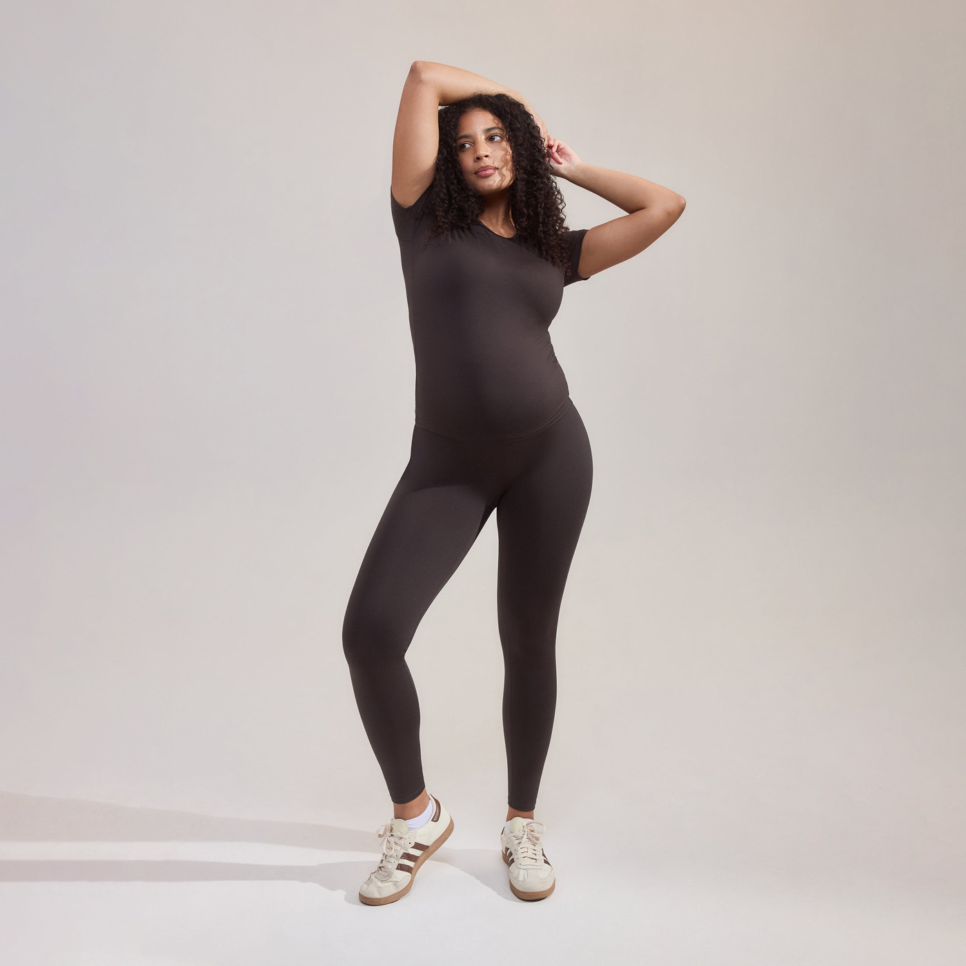 Alltägliche Ultimate Umstandsleggings - Schwarzkaffee