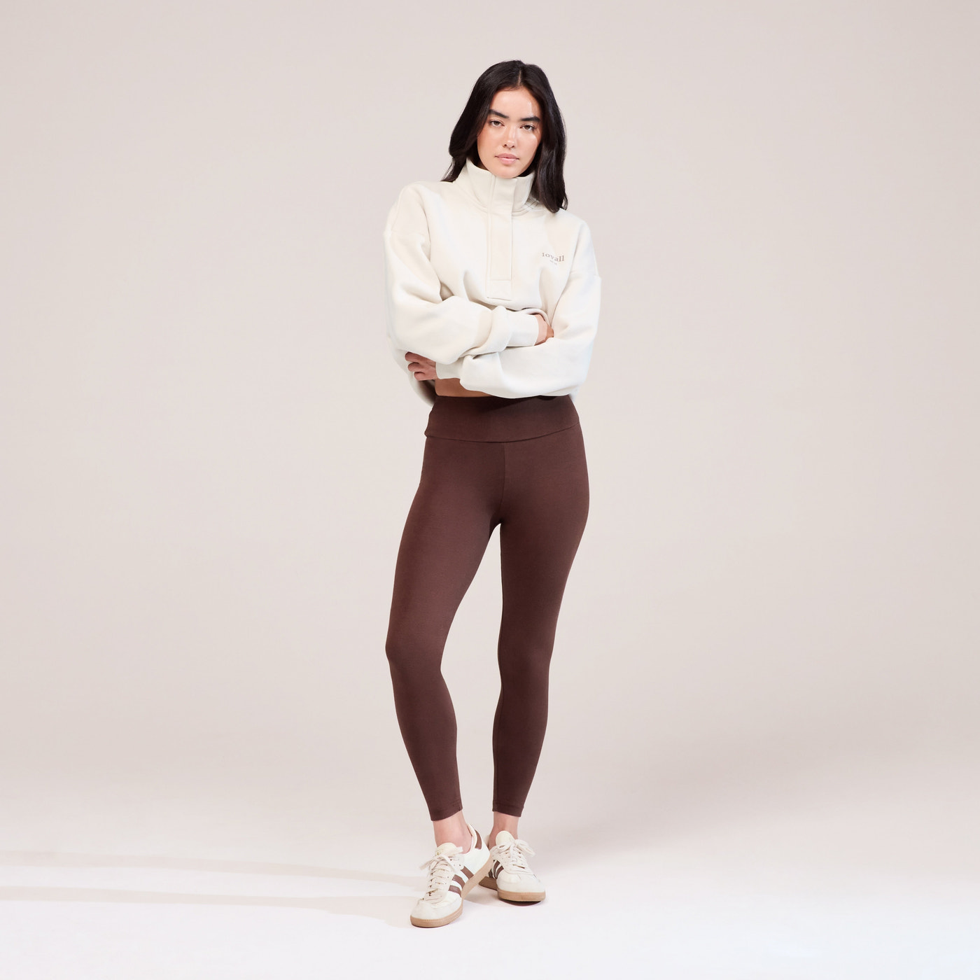 Heavyweight 1/4 Zip Sweatshirt - Ecru