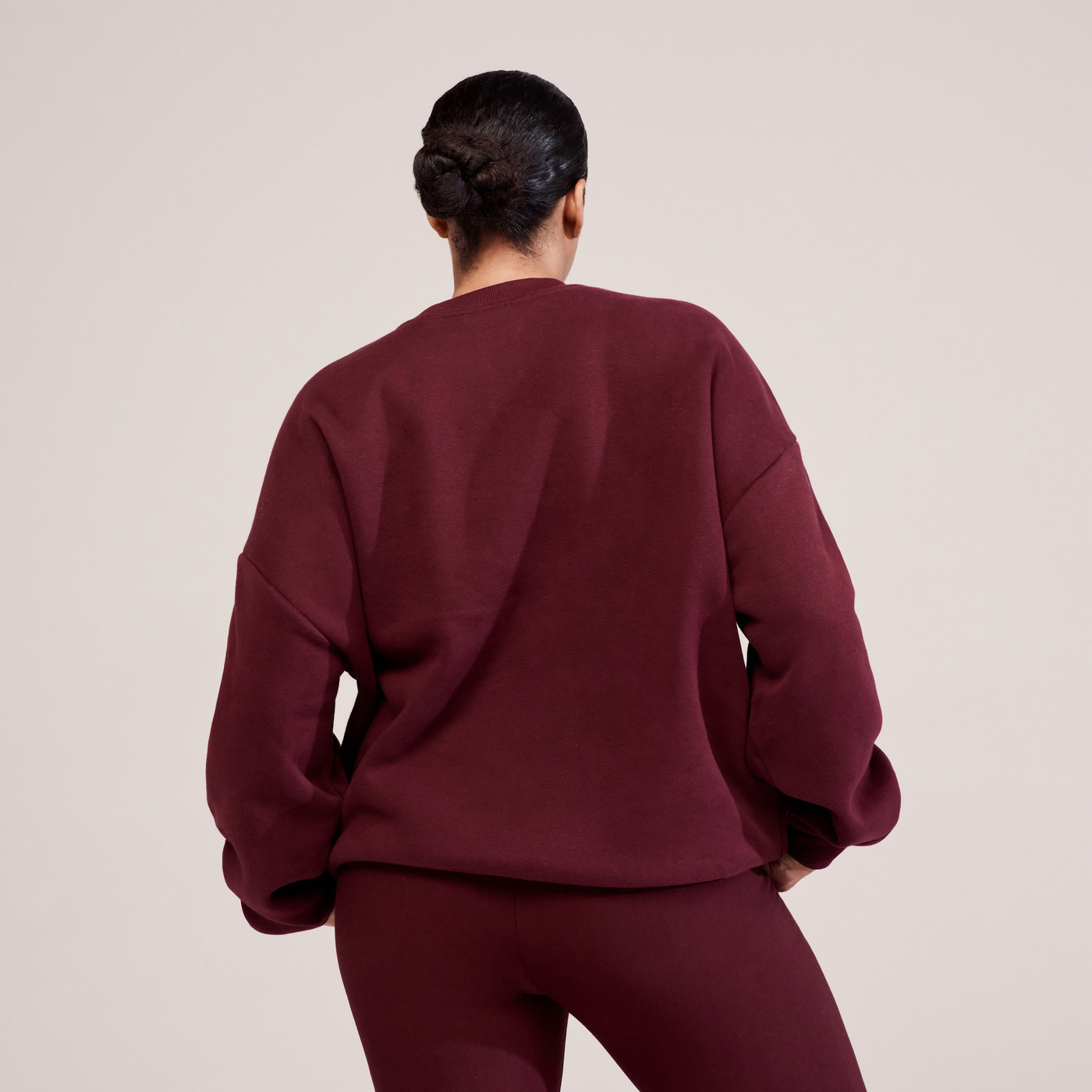 Curve Heavyweight Oversized Sweatshirt Campus - Burgundy