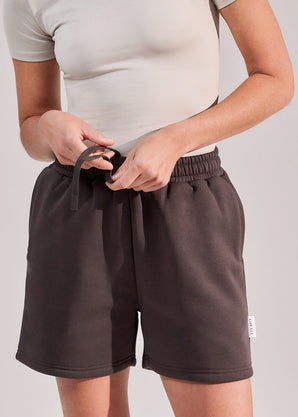ALL SZN Organic Sweat Shorts - Black Coffee