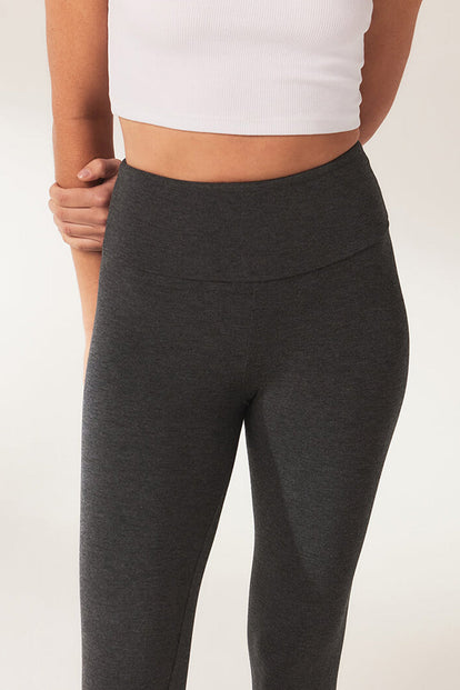 Everyday High Waisted Leggins Lightweight - Dark Grey Marl