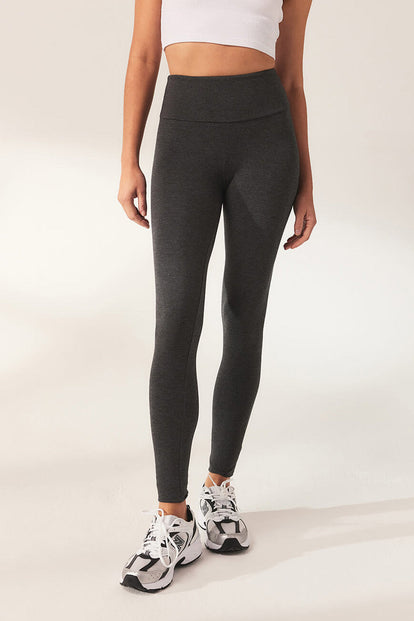 Everyday High Waisted Leggins Lightweight - Dark Grey Marl