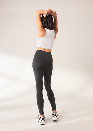 Everyday High Waisted Leggins Lightweight - Dark Grey Marl