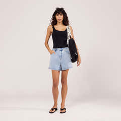 Stretch-Jeansshorts – Helle Waschung