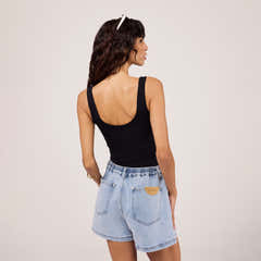 Stretch-Jeansshorts – Helle Waschung