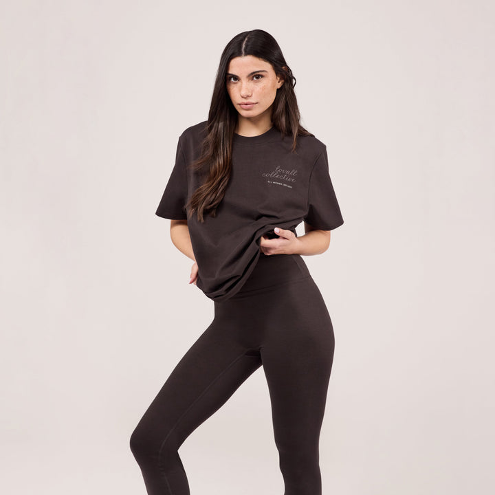 Graphic T-shirt Script - Black Coffee
