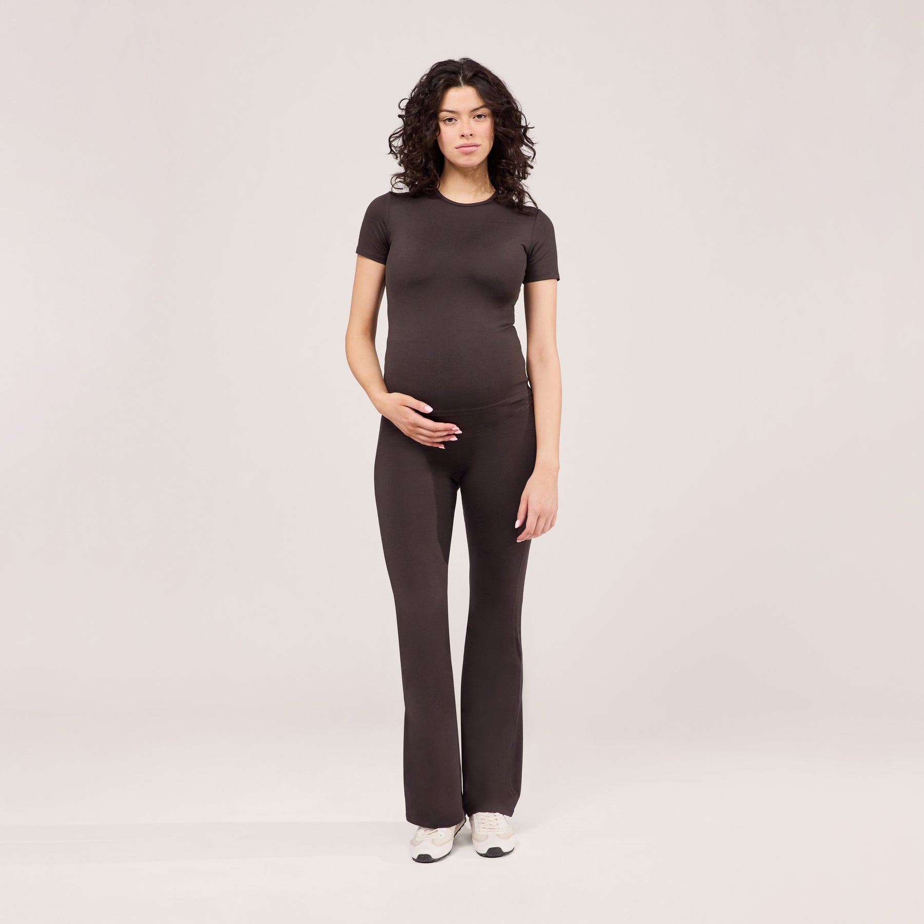 Maternity Ultimate Everyday Flare Leggings - Black Coffee