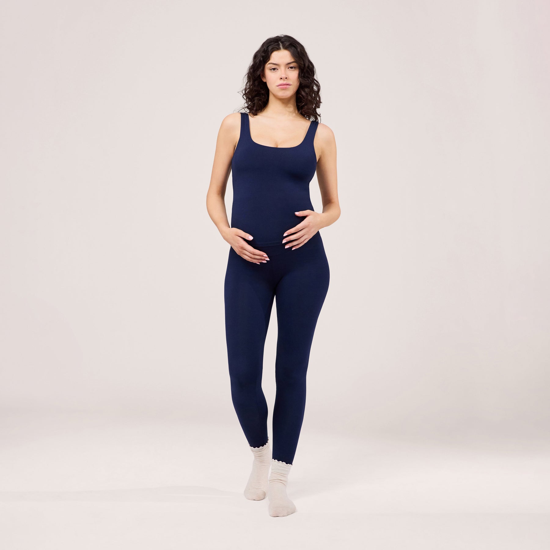 Alltägliche Leichte Umstandsleggings - Navy