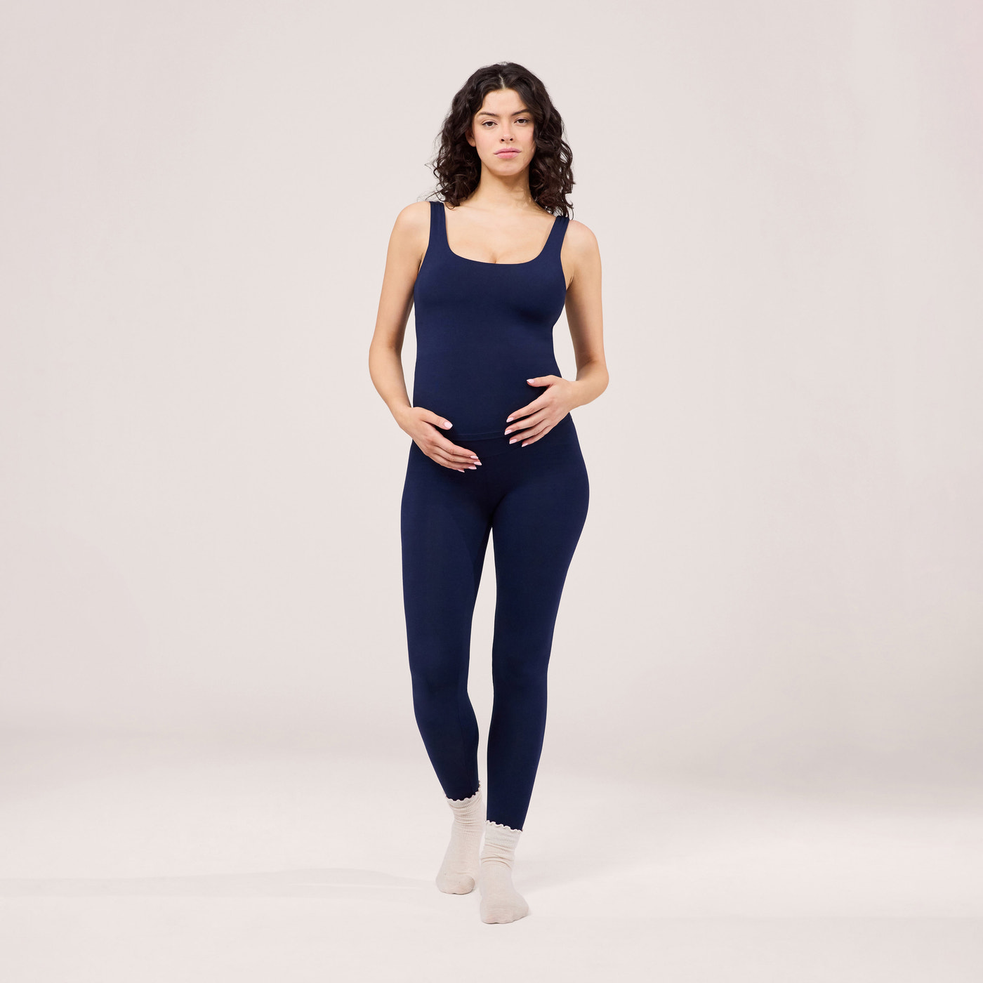 Alltägliche Leichte Umstandsleggings - Navy
