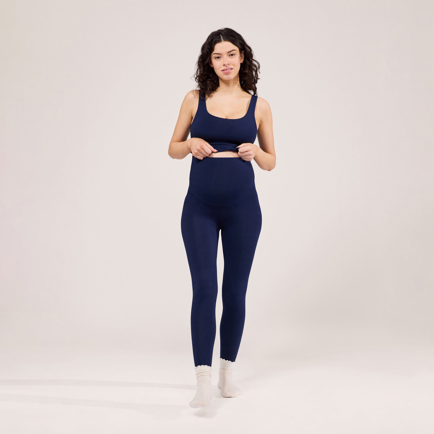 Alltägliche Leichte Umstandsleggings - Navy