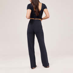 Leichte Hose mit weitem Bein – Vintage Navy
