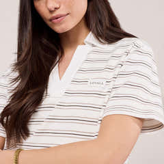 Set mit Kragenoberteil – Stone Stripe