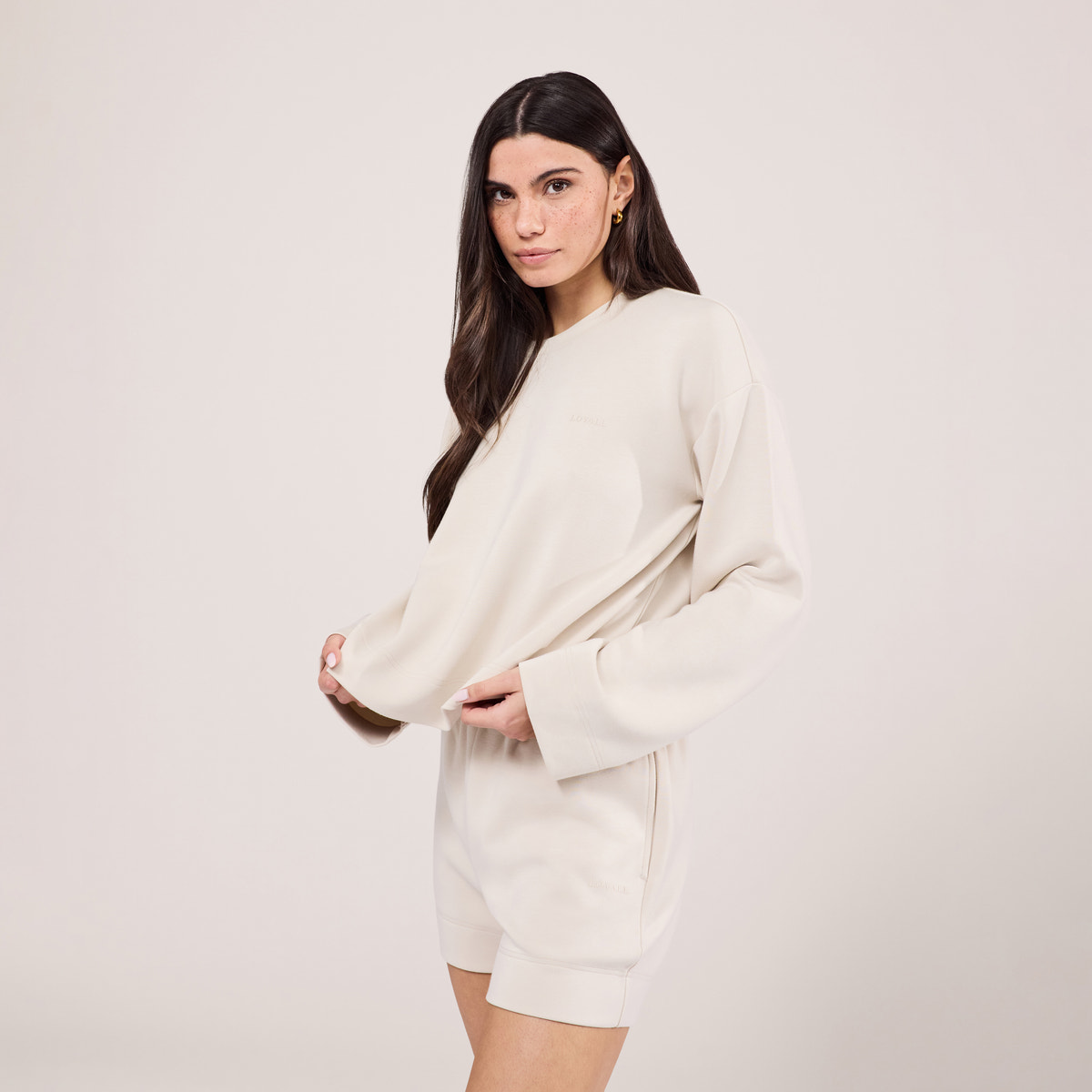 Ultimatives Alltags-Shorts-Set – Ecru