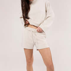 Ultimatives Alltags-Shorts-Set – Ecru
