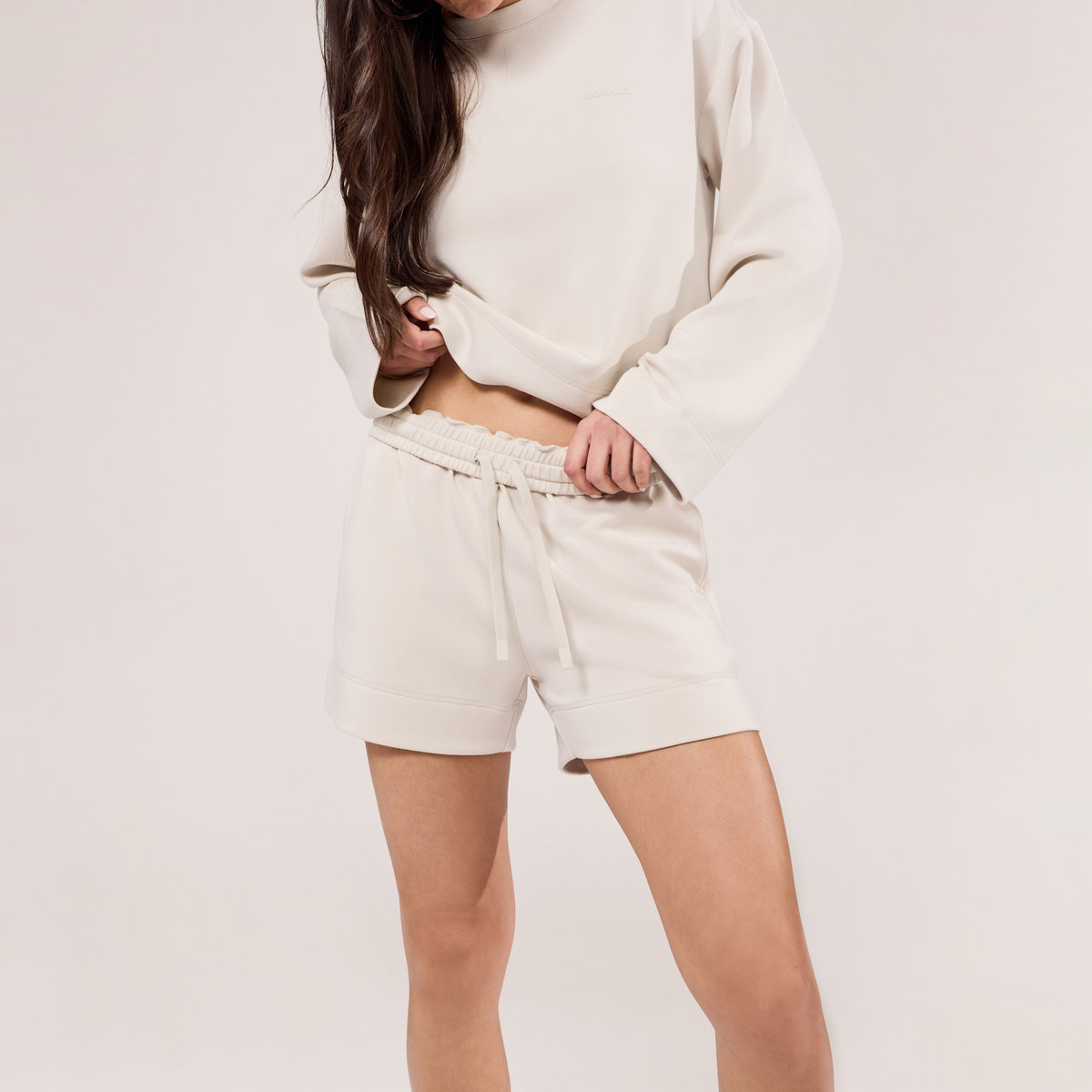 Ultimatives Alltags-Shorts-Set – Ecru