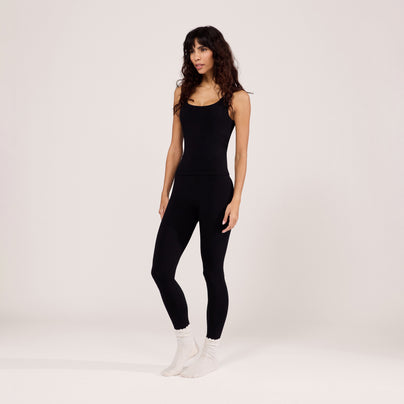 Alltägliche Leichte Leggings - Schwarze