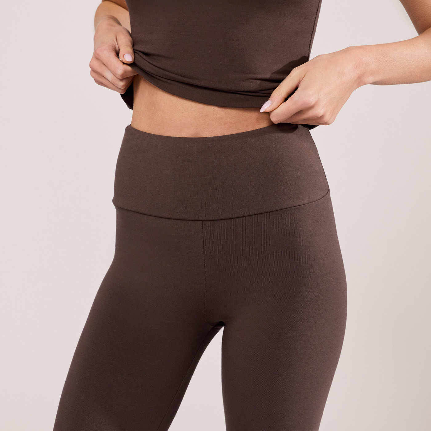 Alltägliche Leichte Leggings - Espresso Braune