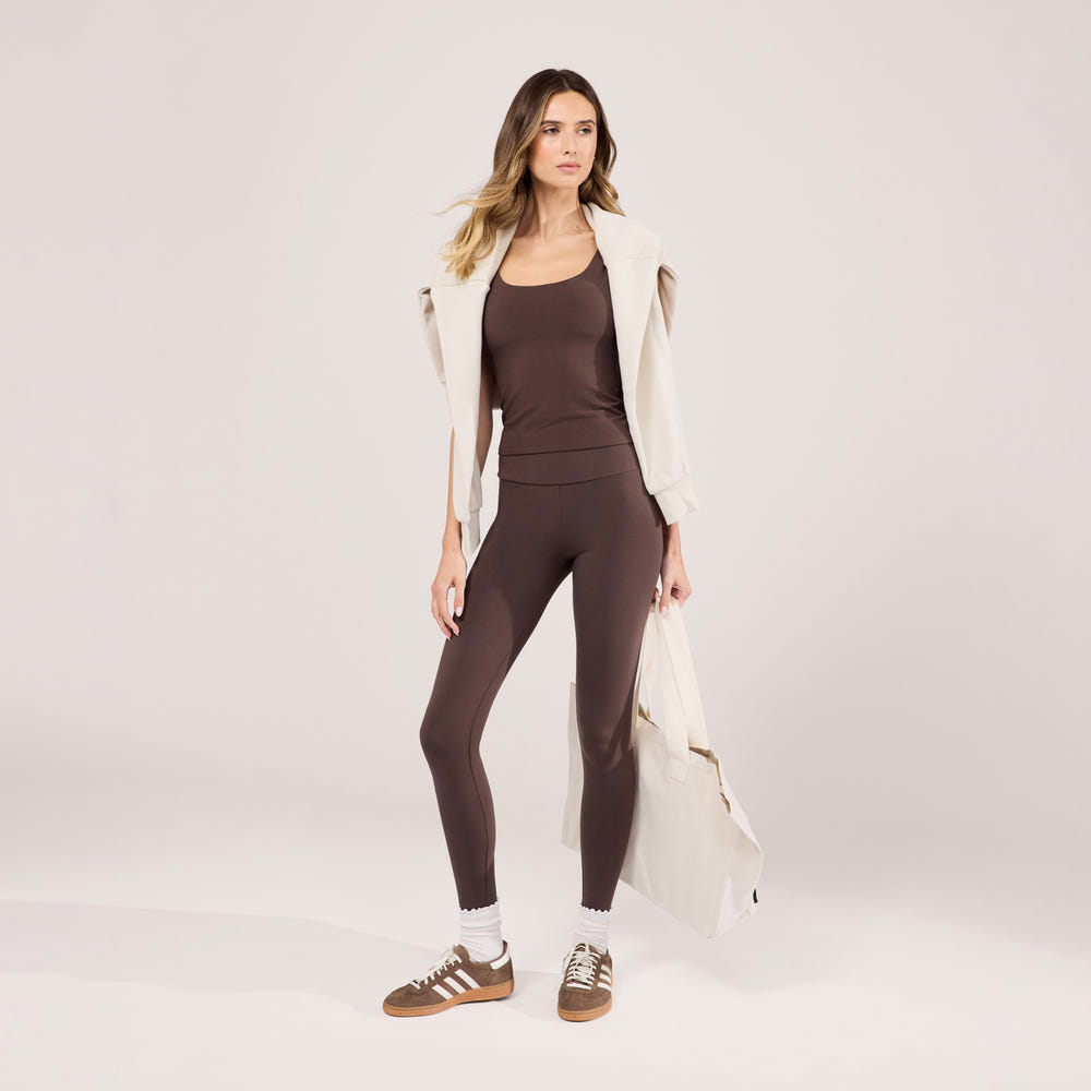Alltägliche Leichte Leggings - Espresso Braune