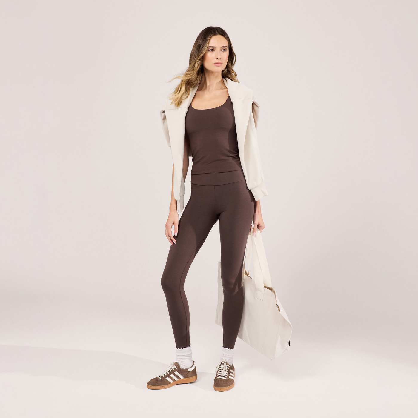 Alltägliche Leichte Leggings - Espresso Braune
