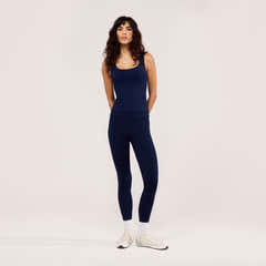 Leichte High-Waist-Leggings für den Alltag – Marineblau