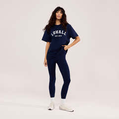 Leichte High-Waist-Leggings für den Alltag – Marineblau