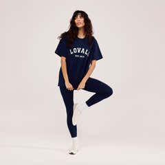 Leichte High-Waist-Leggings für den Alltag – Marineblau