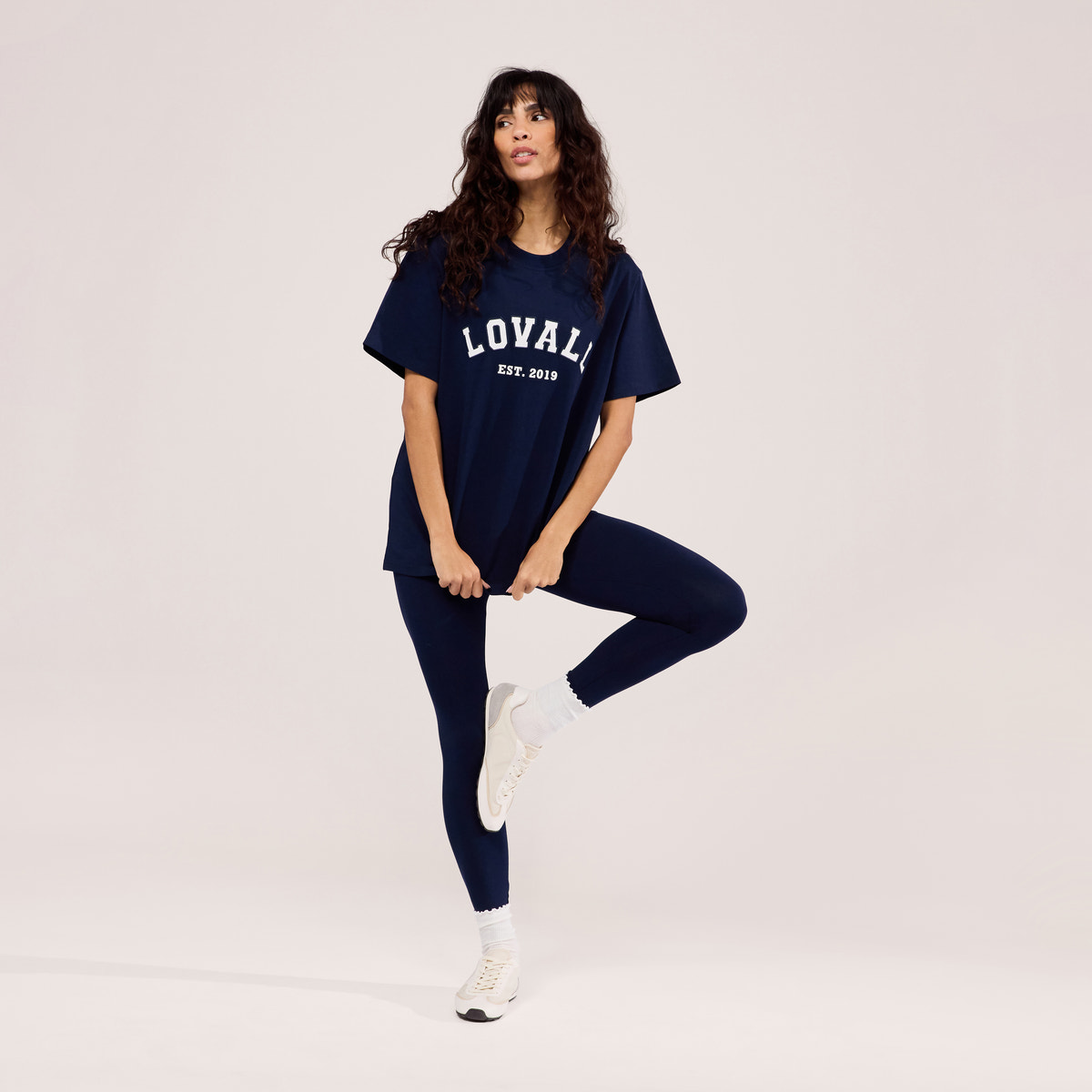 Leichte High-Waist-Leggings für den Alltag – Marineblau