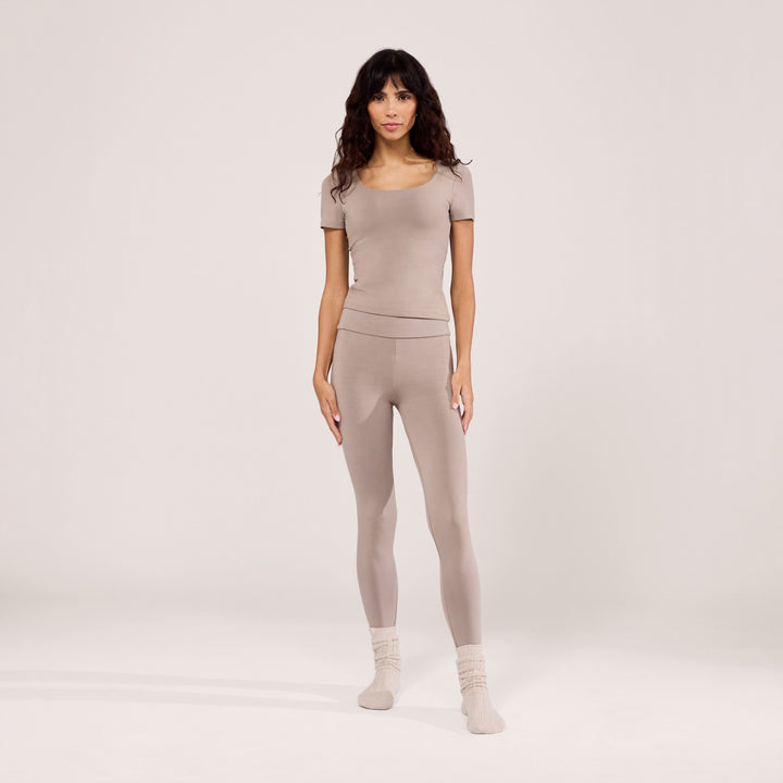 Alltägliche Leichte Leggings - Steingrau