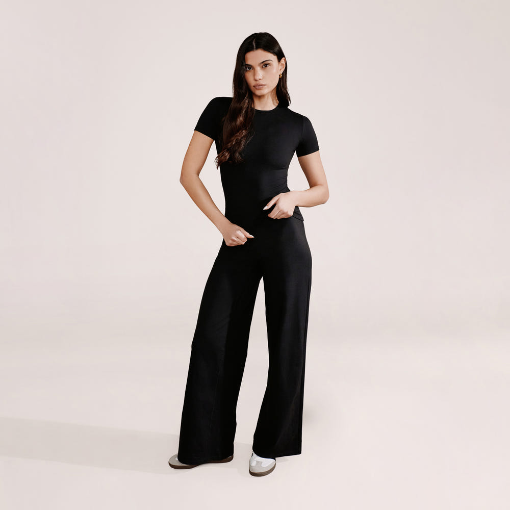 Ultimative Wide-Leg-Hose für jeden Tag – Schwarz