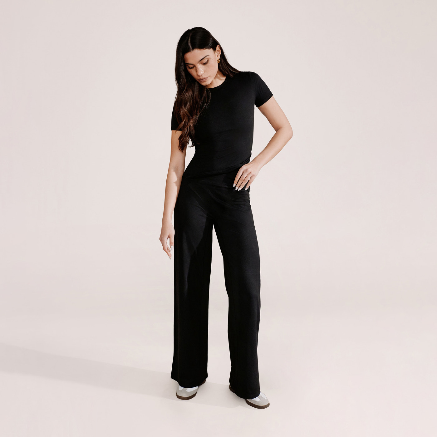 Ultimate Everyday Wide leg Trouser- Black